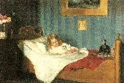 Michael Ancher en rekonvalescent. ca France oil painting artist